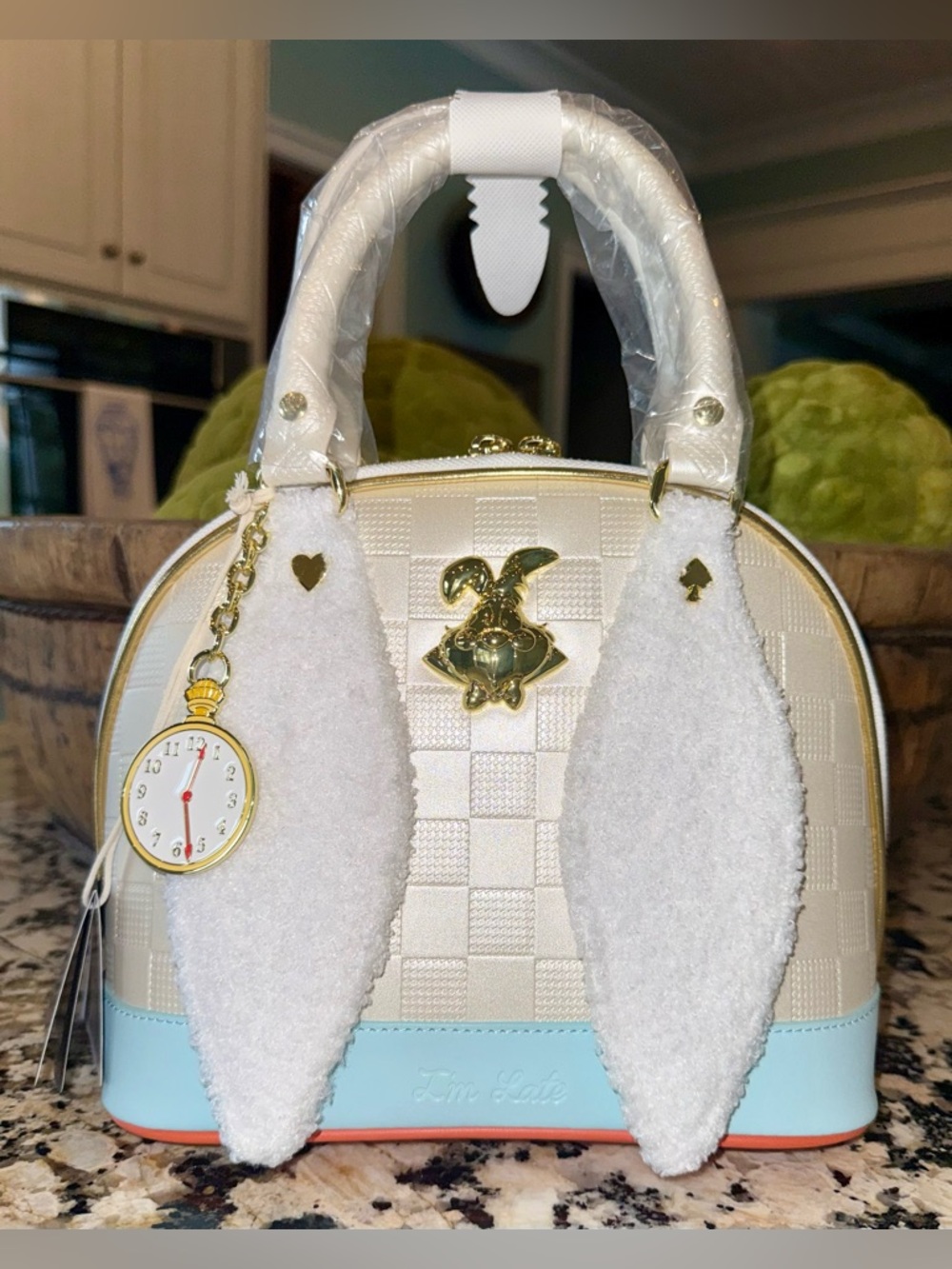 NWT Loungefly Alice in Wonderland White Rabbit Handbag